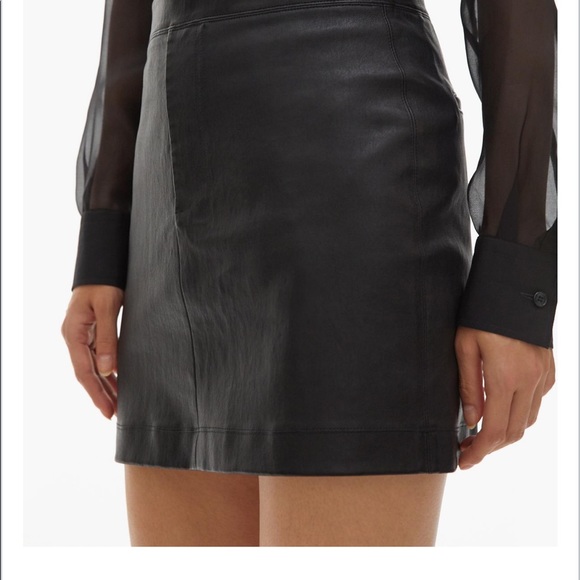 Helmut Lang Dresses & Skirts - Helmut Lang mini leather skirt. Worn once.